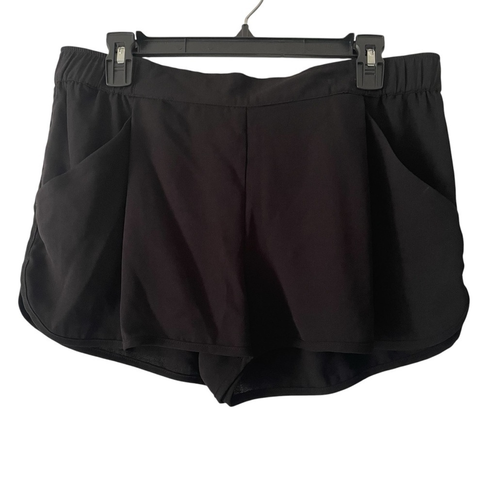 Silence + Noise Women's Black Lightweight Breathable Pullon Shorts‎ Size L